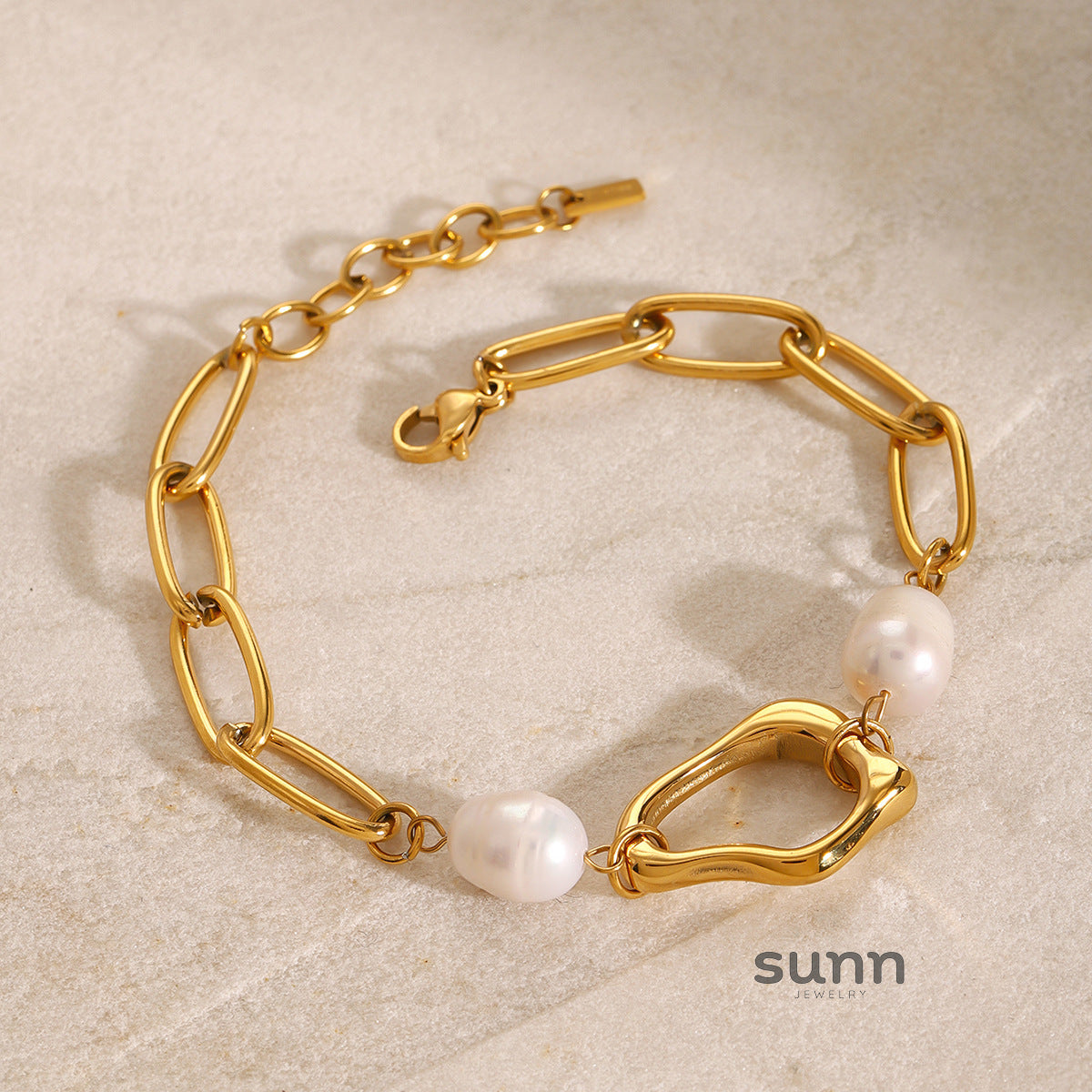 Kattleya Wave Pearl Jewelry Set [3GBEHHOS]