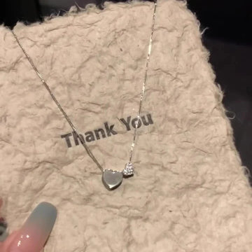 Katy Double Heart Pendant Necklace