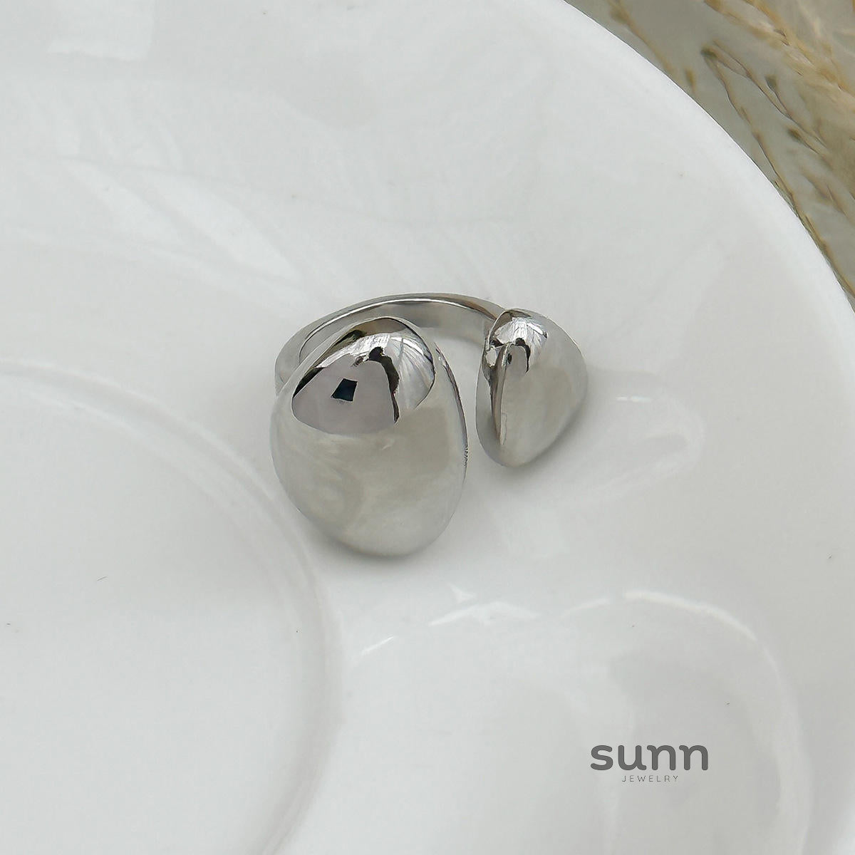 Katy Liquid Metal Open Ring [N5DCZLN7]