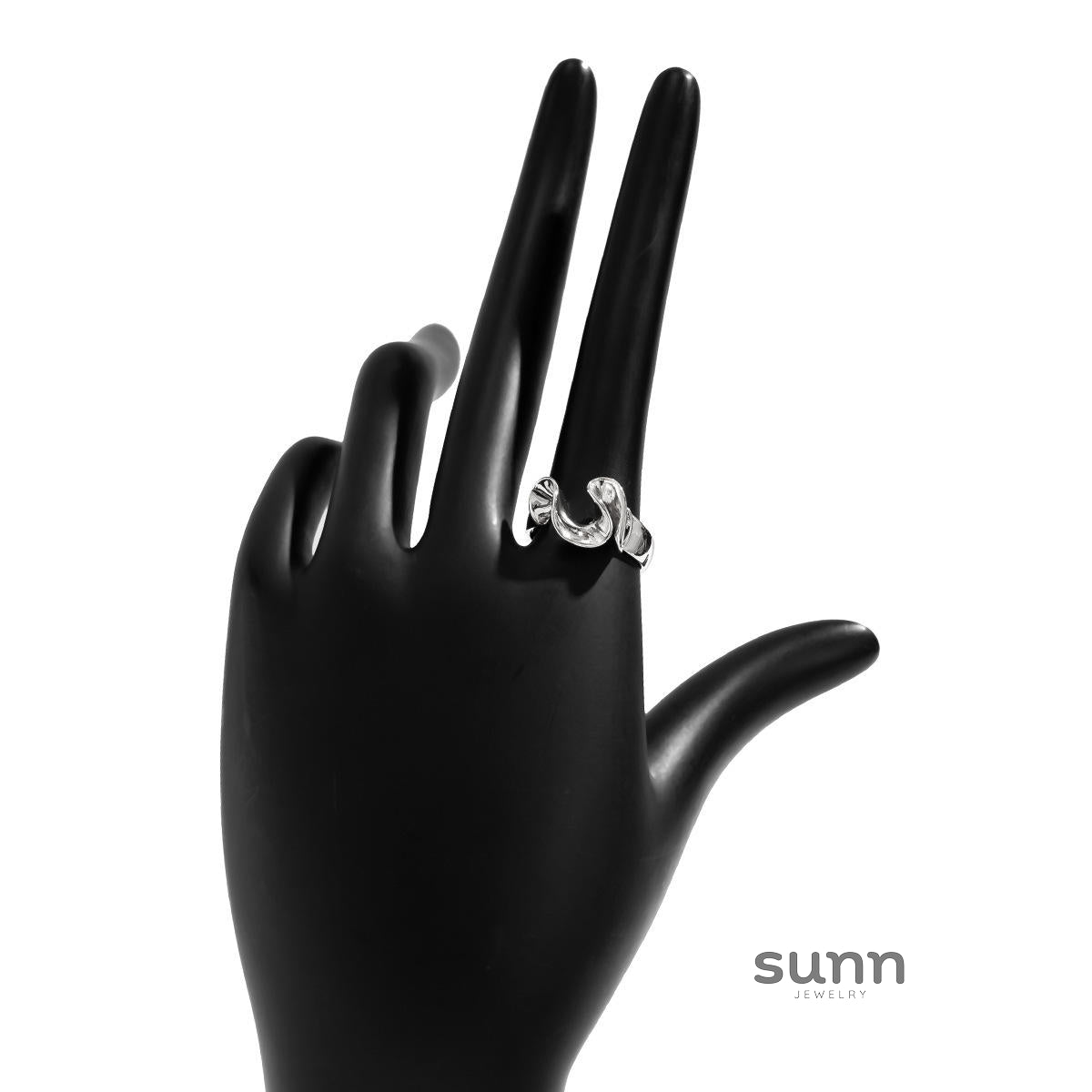Katy Liquid Metal Open Ring [J75LSTQW]