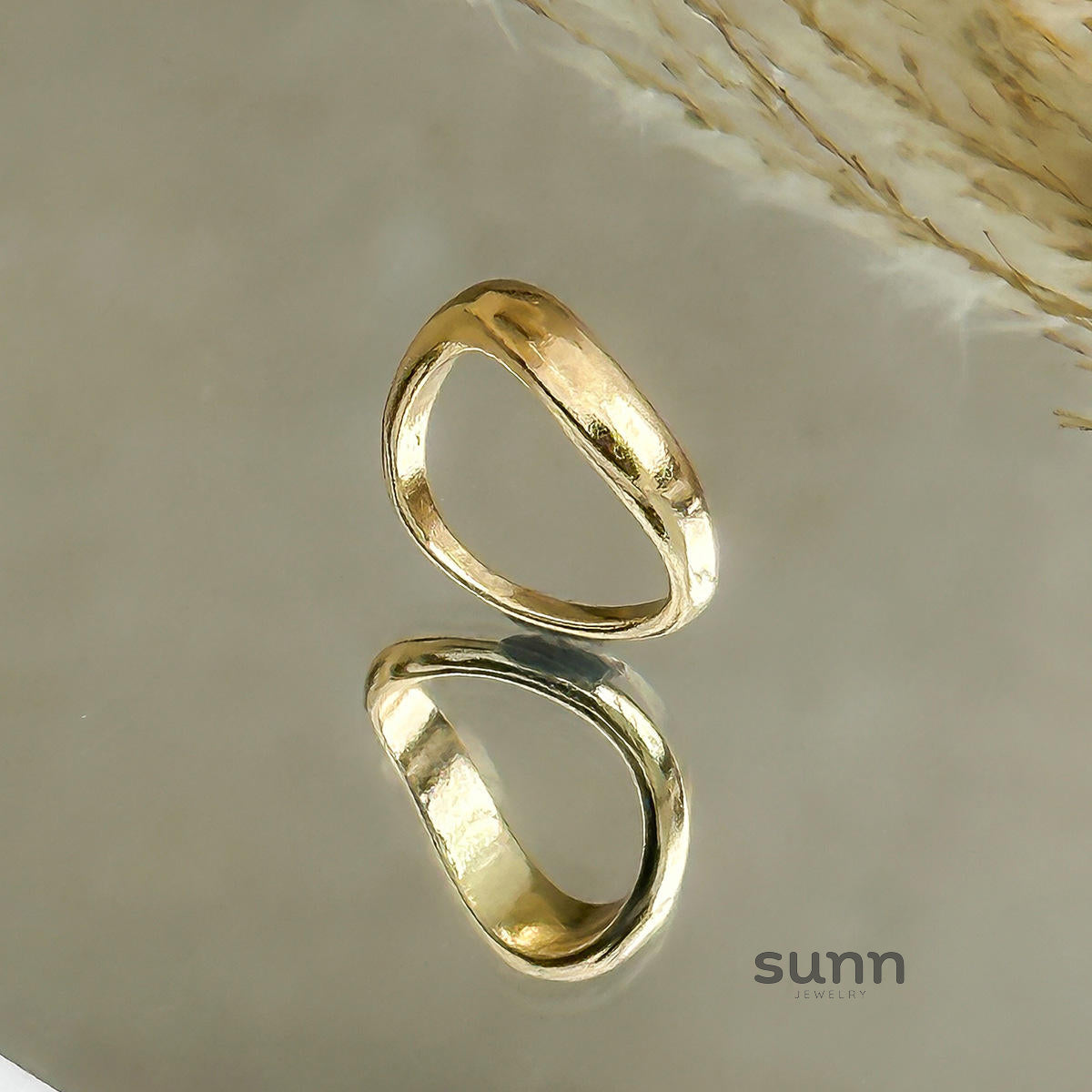 Katy Liquid Metal Open Ring [CY4P51L3]