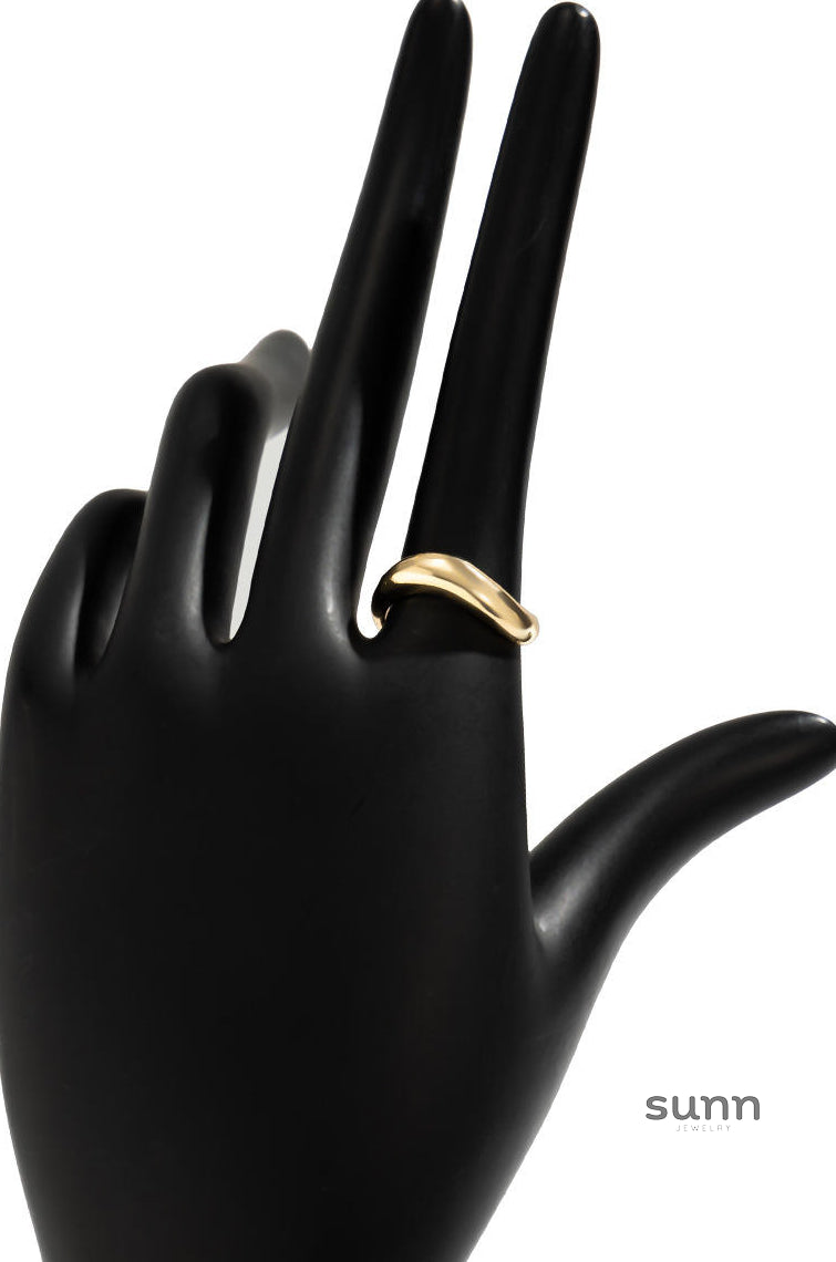 Katy Liquid Metal Open Ring [G1X9V3J5]