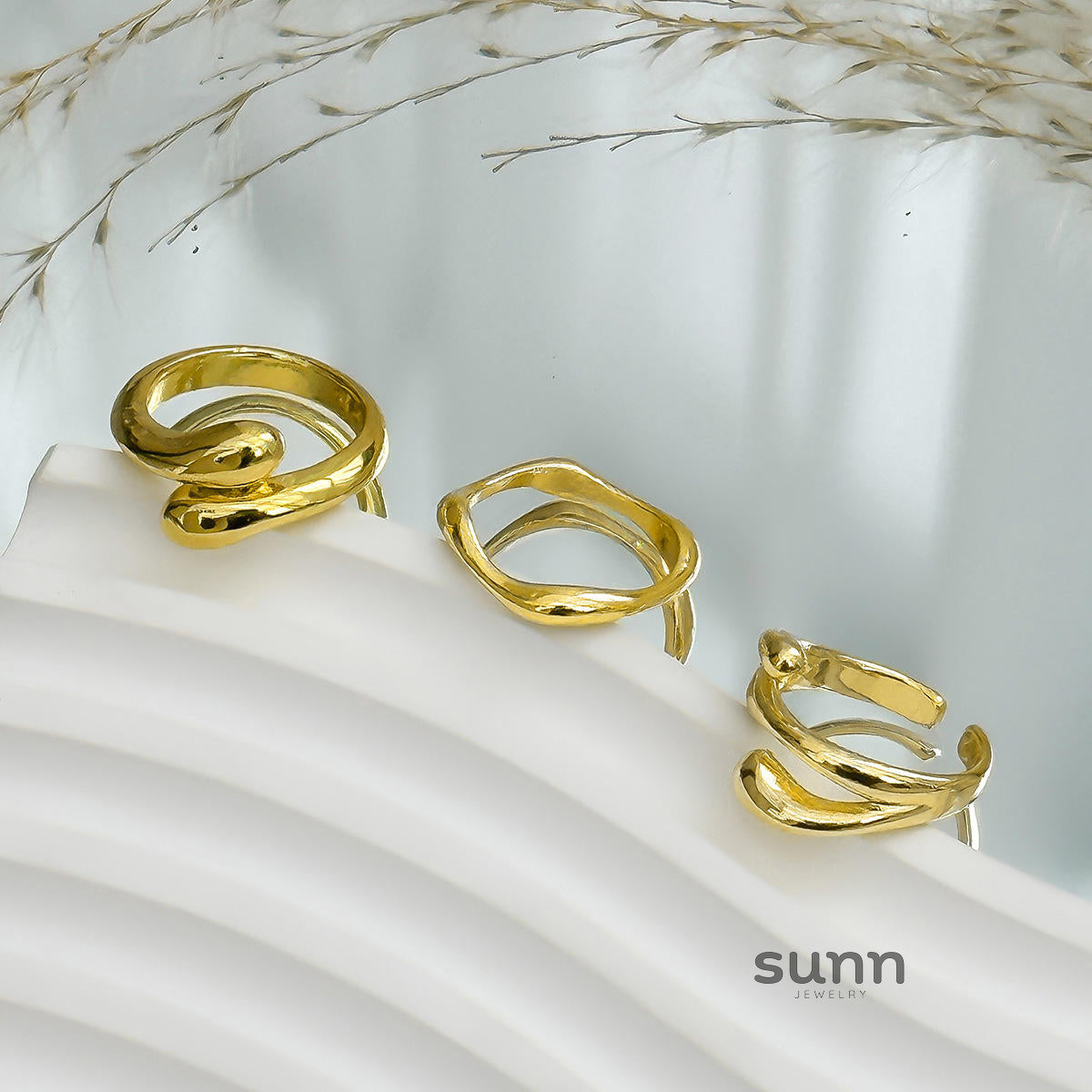 Katy Liquid Metal Open Ring [DWSTRY6Q]