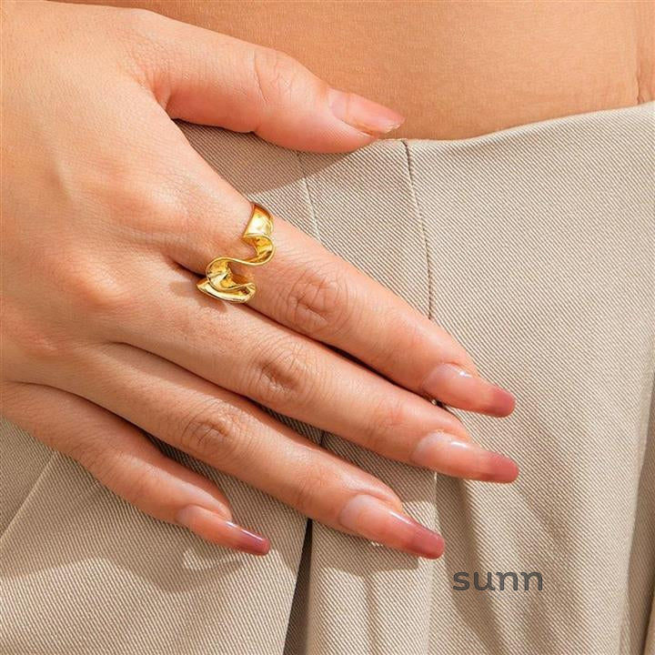 Katy Liquid Metal Open Ring [VUM9HK31]