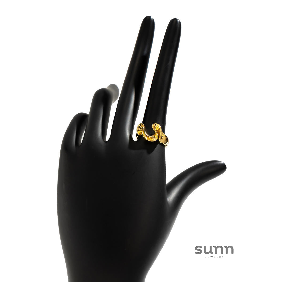 Katy Liquid Metal Open Ring [RGALCUDZ]