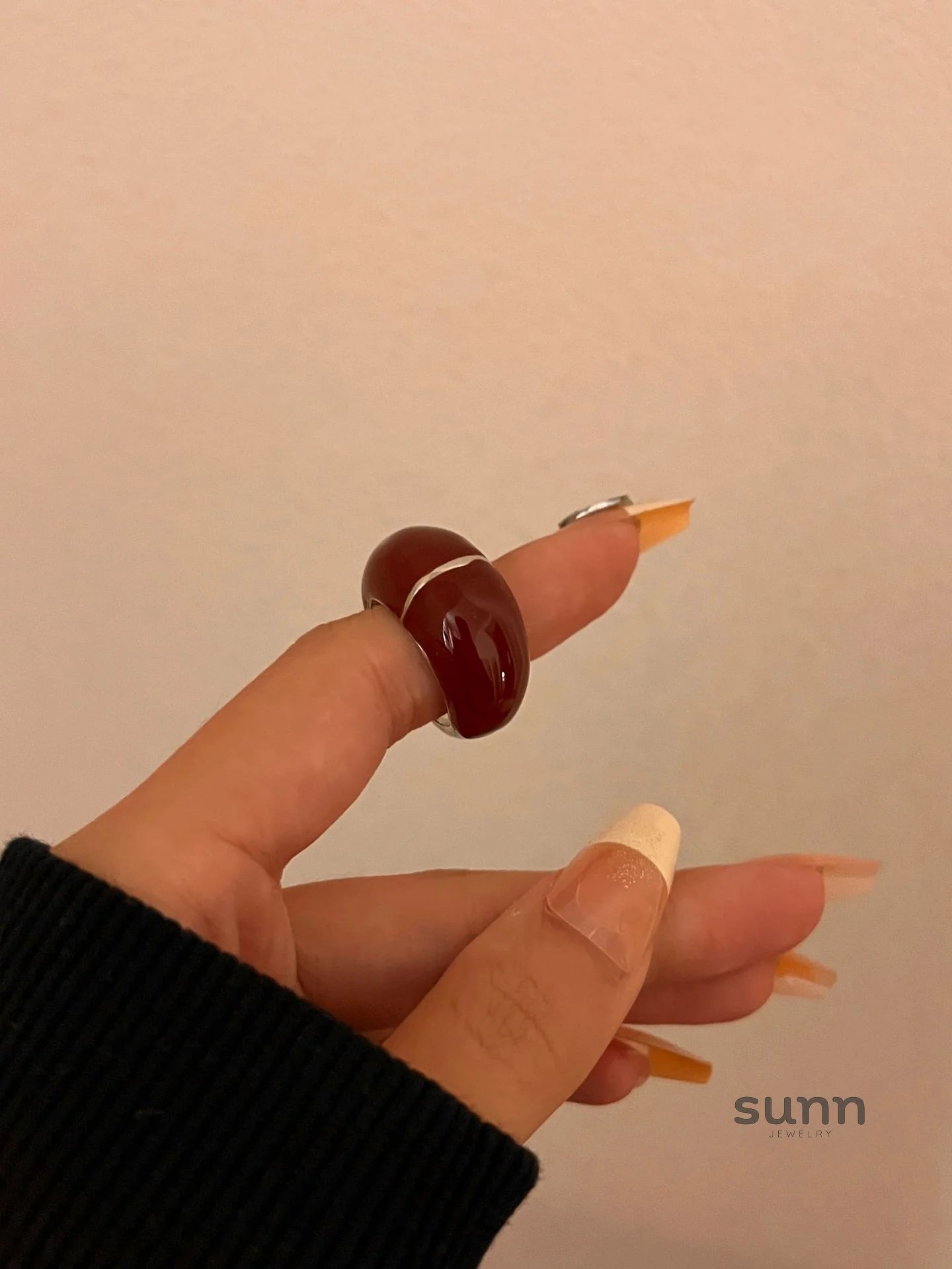 Katya Enamel Drip Ring