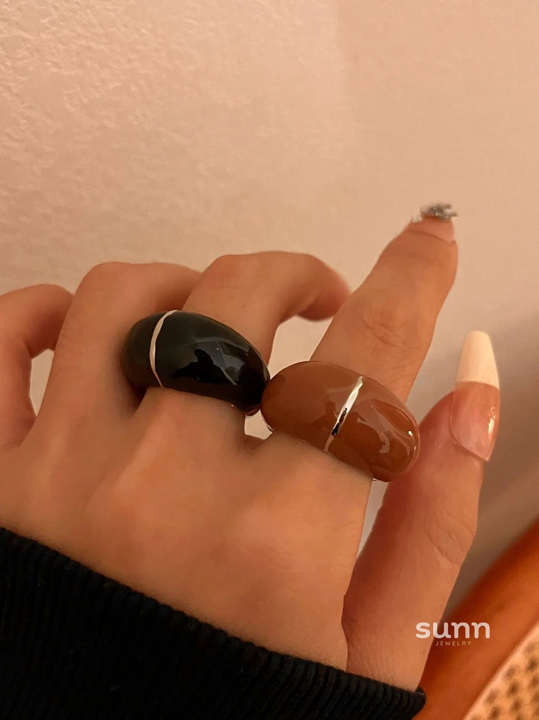 Katya Enamel Drip Ring