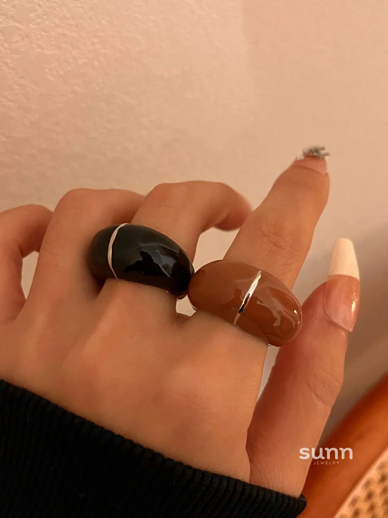 Katya Enamel Drip Ring