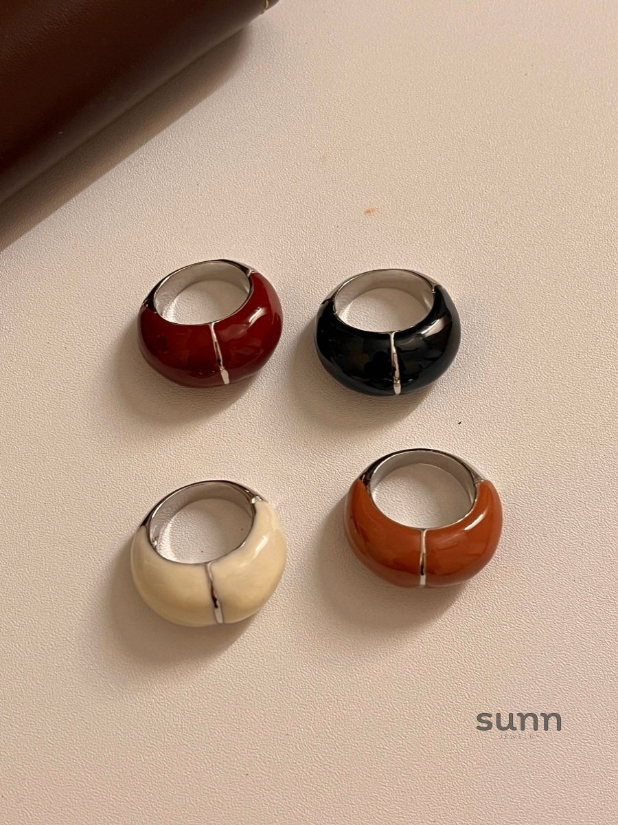 Katya Enamel Drip Ring