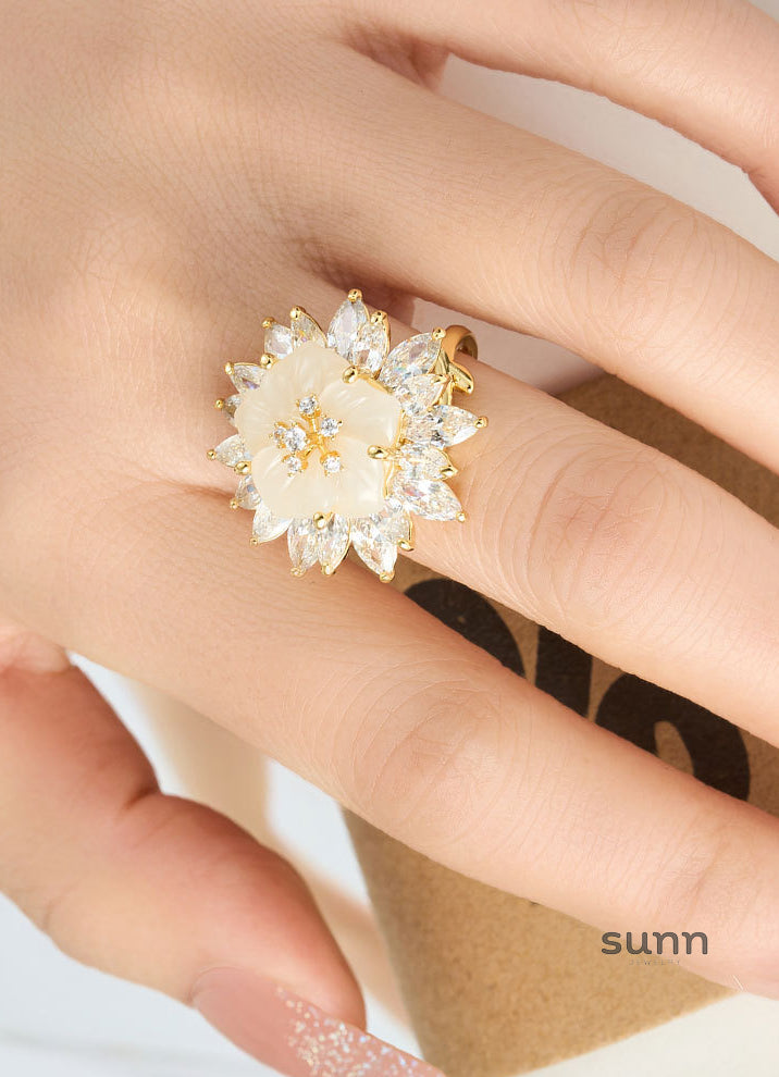 Katya Resin Bloom Ring [NGOG3GBO]