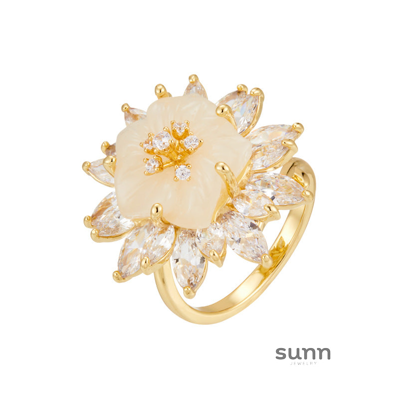 Katya Resin Bloom Ring [F2FRNJ7G]