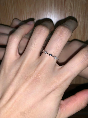 Kayanna Delicate Heart Adjustable Ring