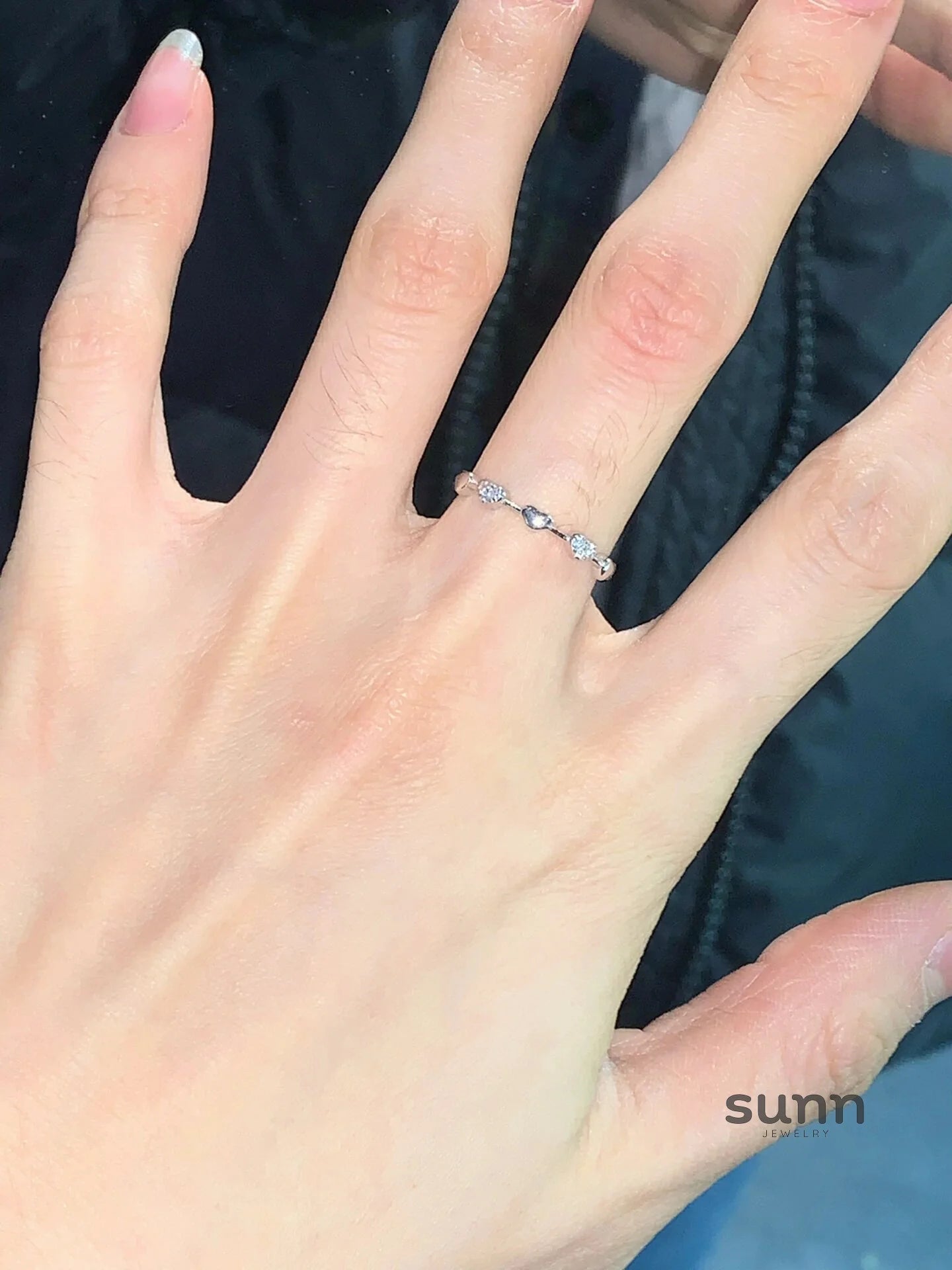 Kayanna Delicate Heart Adjustable Ring