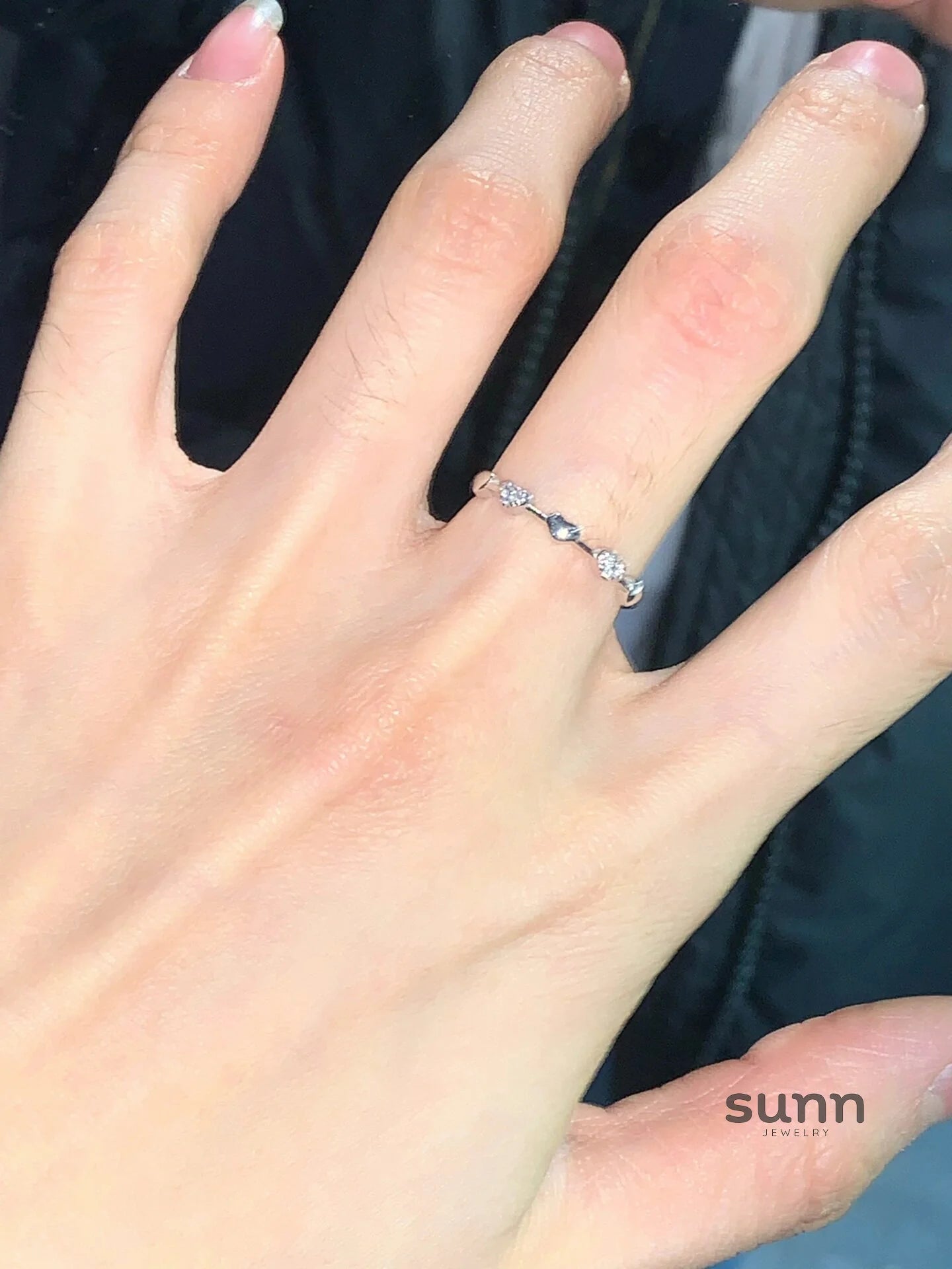 Kayanna Delicate Heart Adjustable Ring