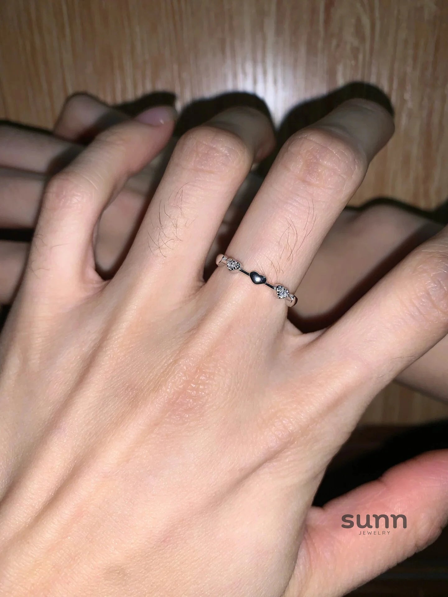 Kayanna Delicate Heart Adjustable Ring