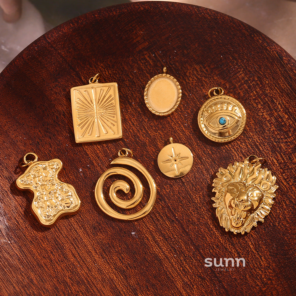 Kayce Geometric Charm Pendants [FUAP9185]