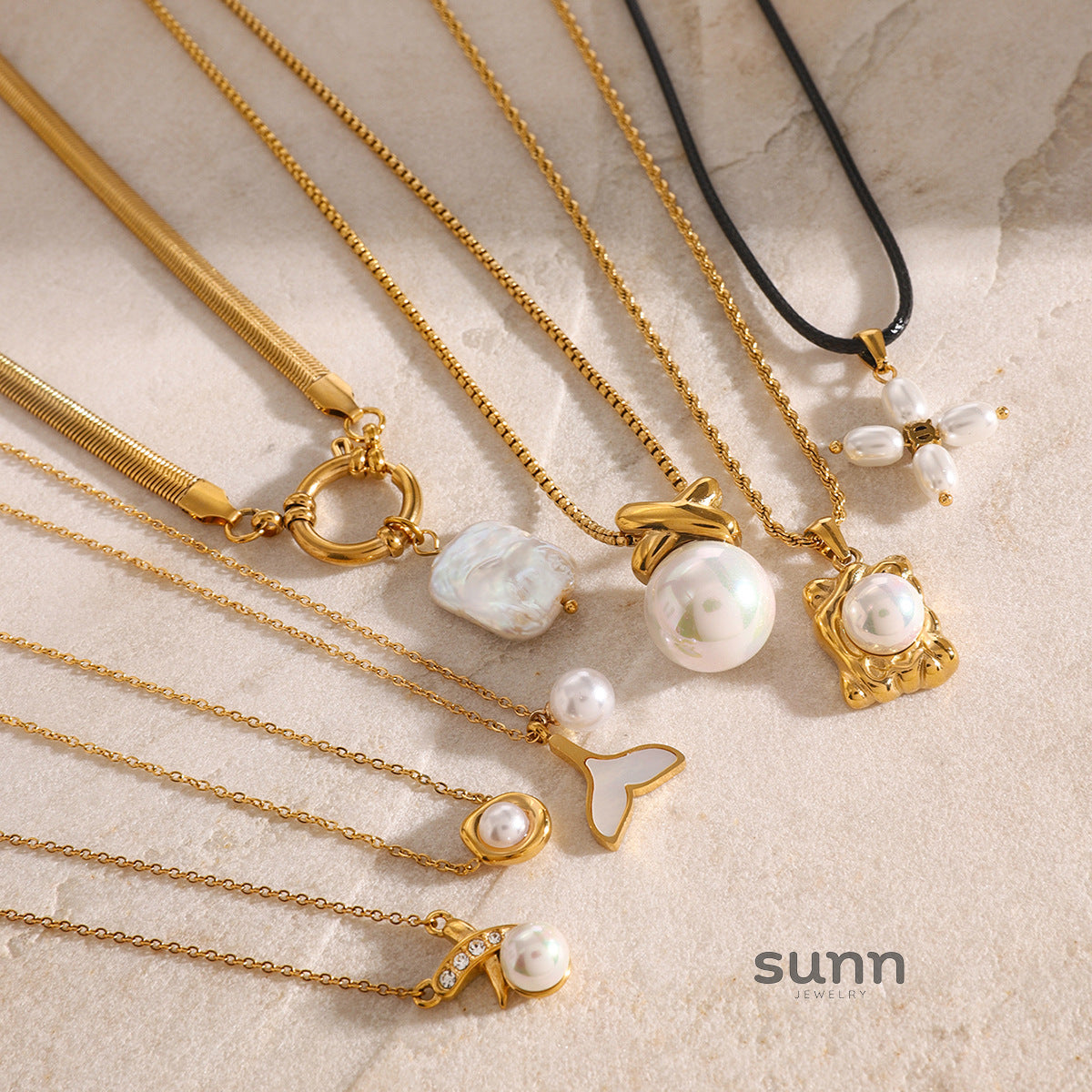 Kayce Pearl Clavicle Necklace [NYGYGR4Y]