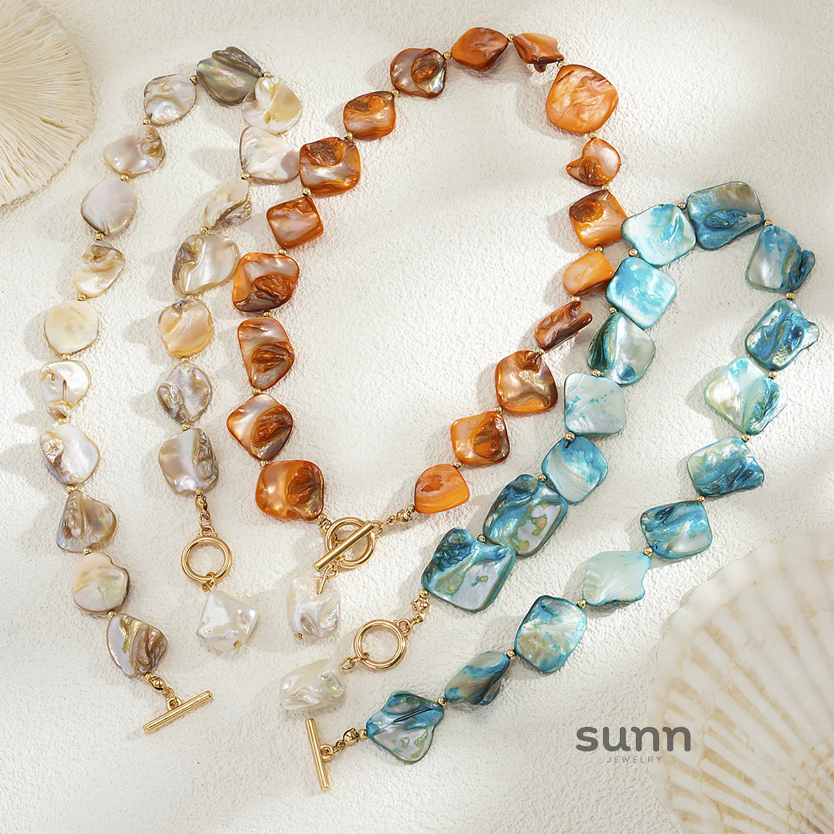 Kayce Shell Toggle Bracelet Necklace