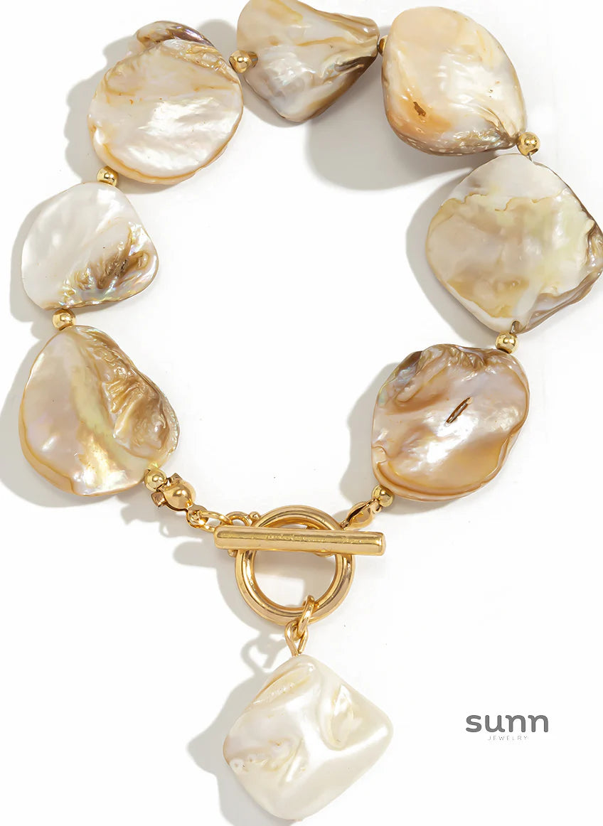 Kayce Shell Toggle Bracelet Necklace