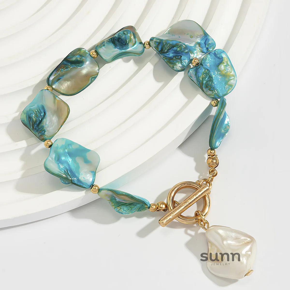 Kayce Shell Toggle Bracelet Necklace