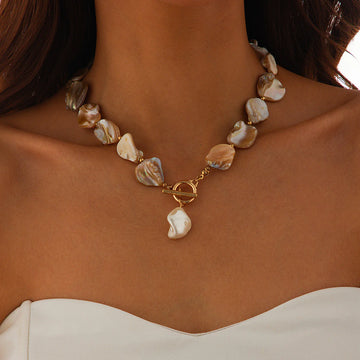 Kayce Shell Toggle Bracelet Necklace