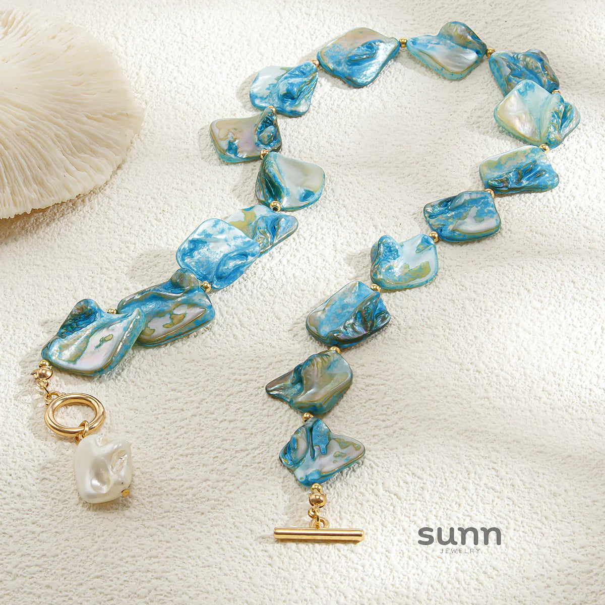 Kayce Shell Toggle Bracelet Necklace