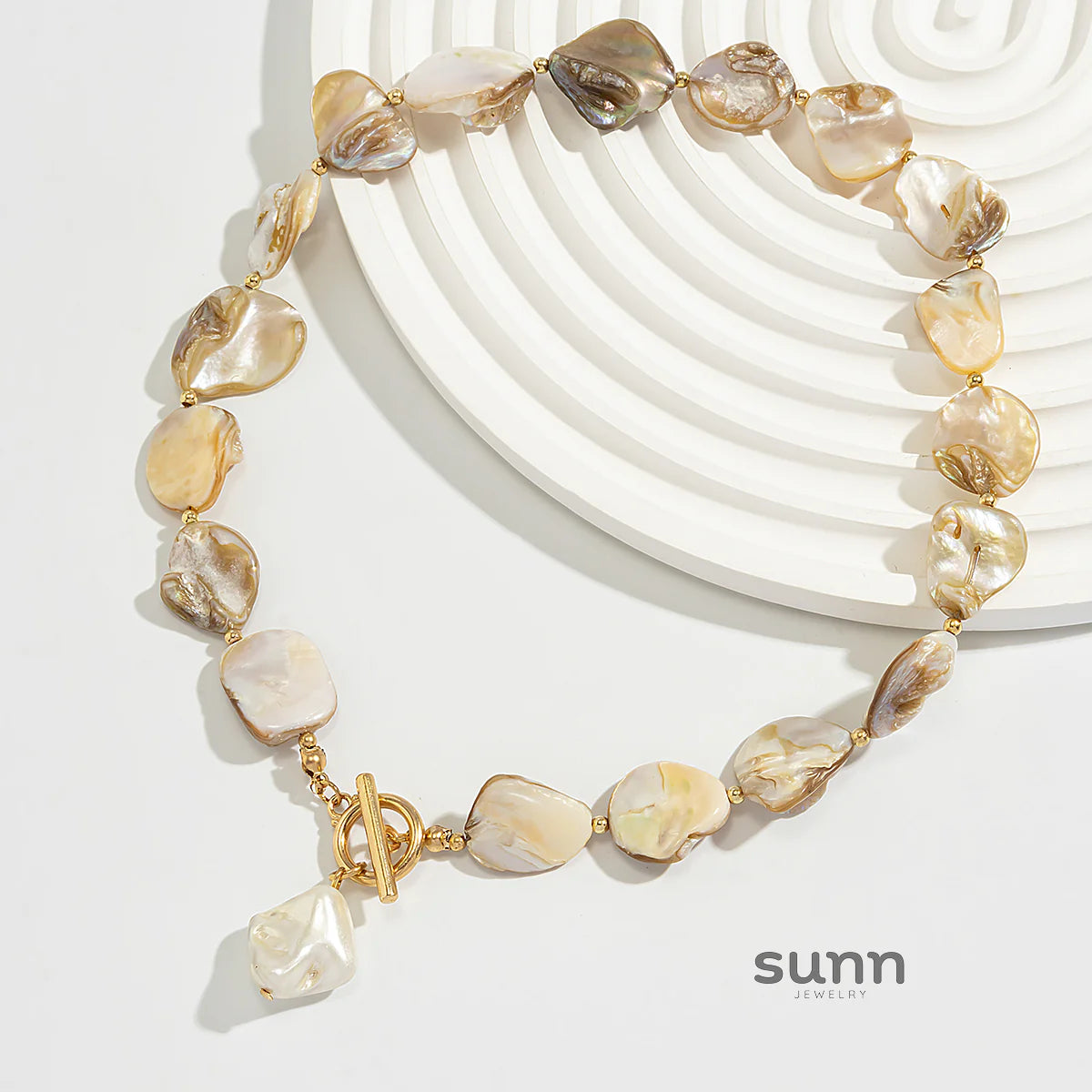 Kayce Shell Toggle Bracelet Necklace