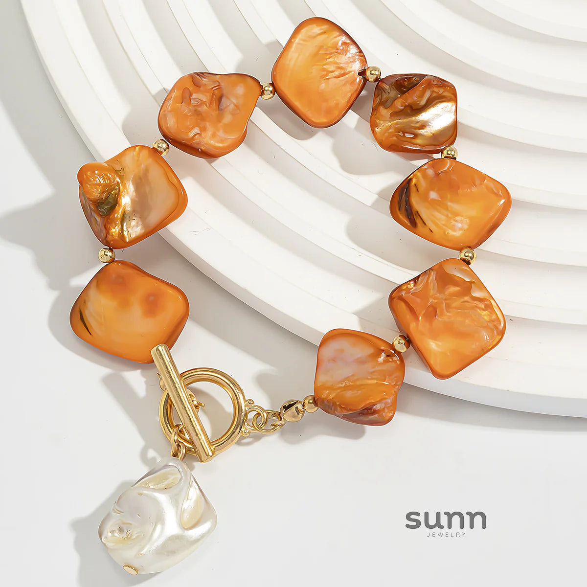 Kayce Shell Toggle Bracelet Necklace