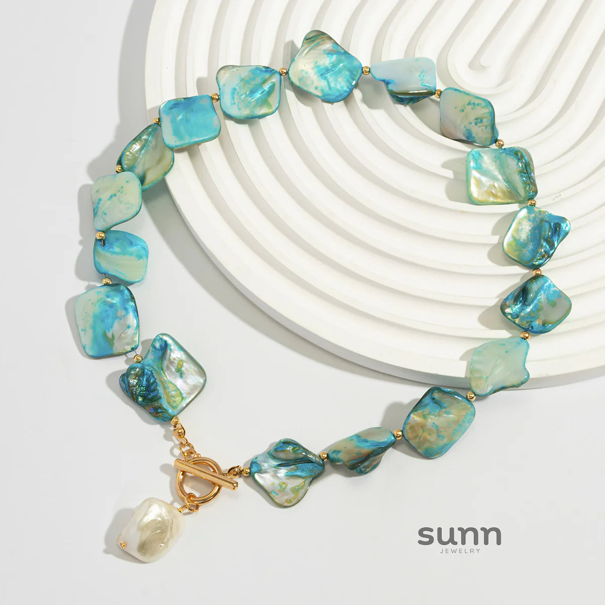Kayce Shell Toggle Bracelet Necklace