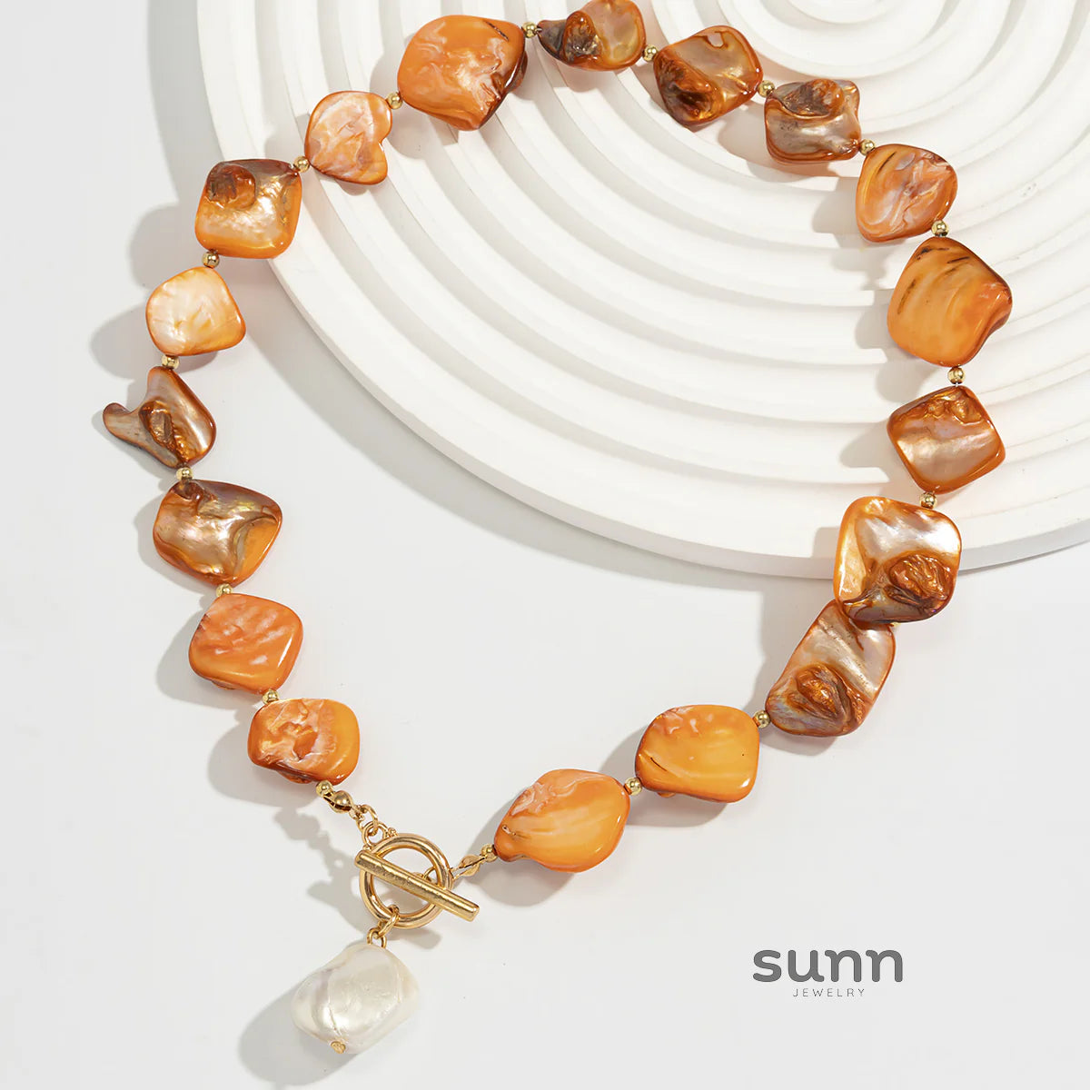 Kayce Shell Toggle Bracelet Necklace