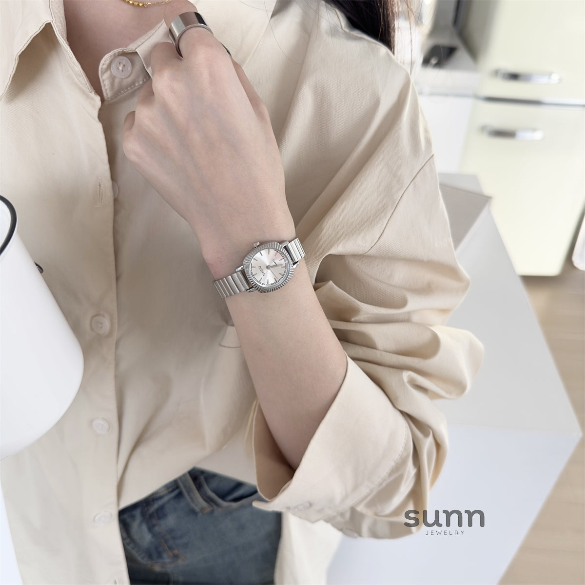 Kaycee Elegant Square Watch [5VE7OAAS]