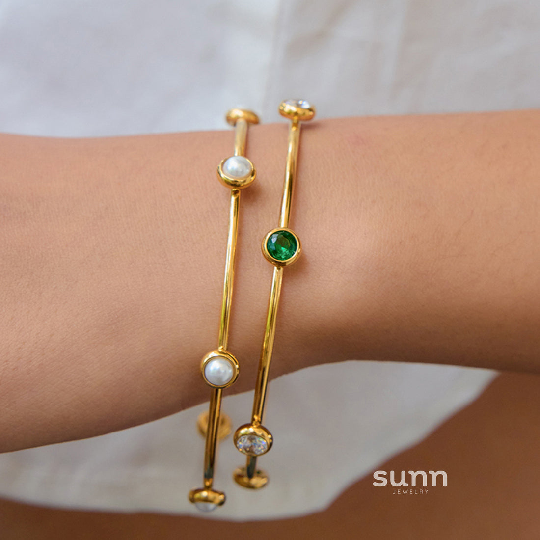 Kaycee Pearl Chain Bracelet [ZKCEFD89]