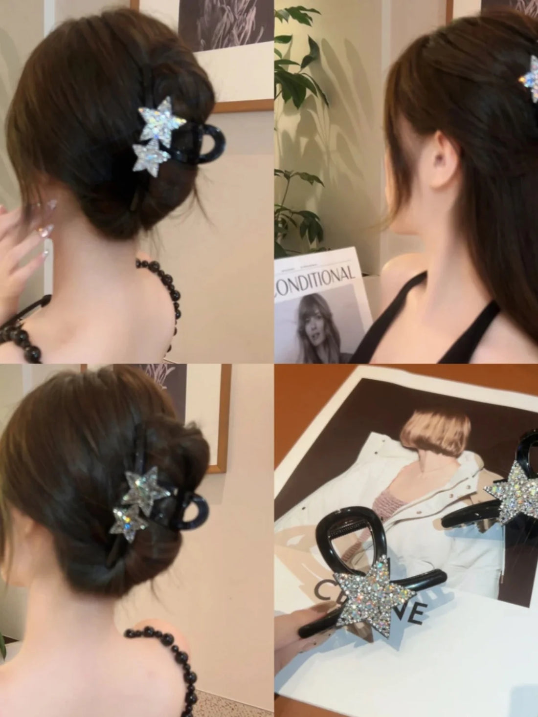 Kaycie Sparkling Star Claw Clip