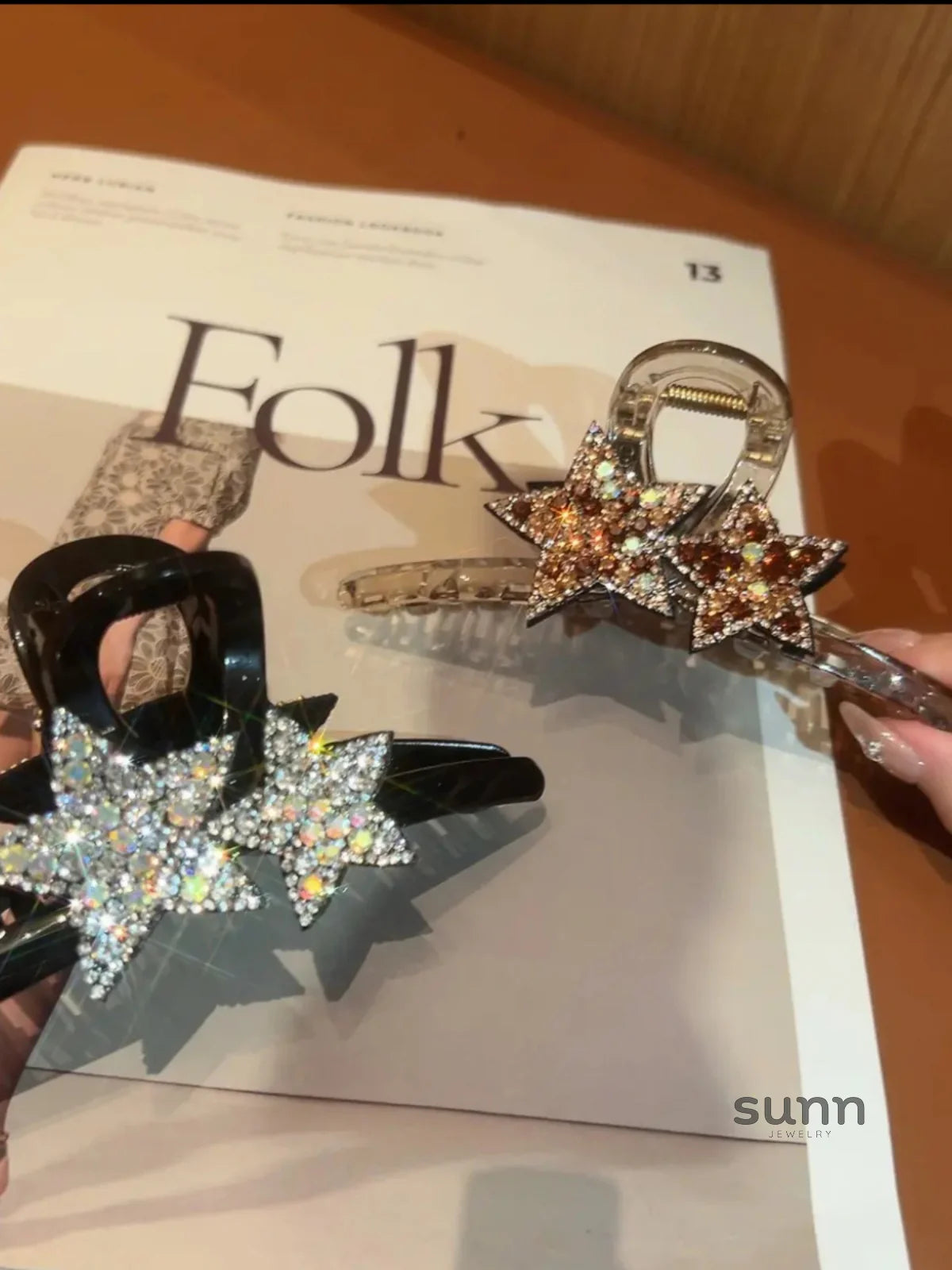 Kaycie Sparkling Star Claw Clip