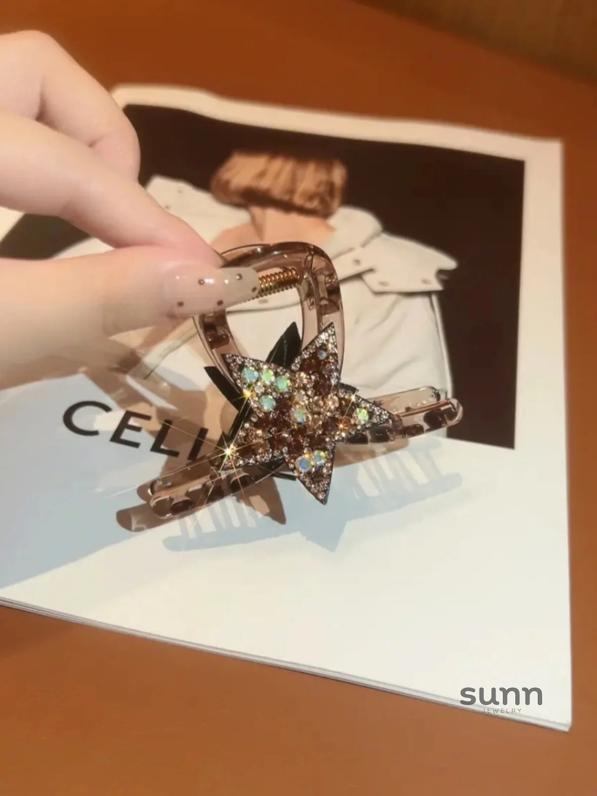 Kaycie Sparkling Star Claw Clip