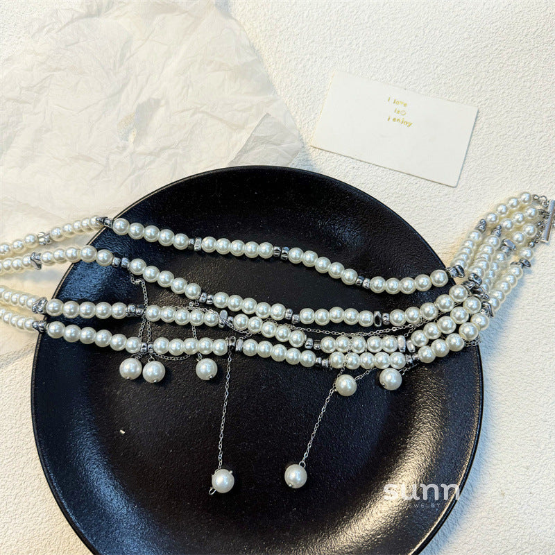 Kaydance Pearl Heart Choker [5B41RCZ5]