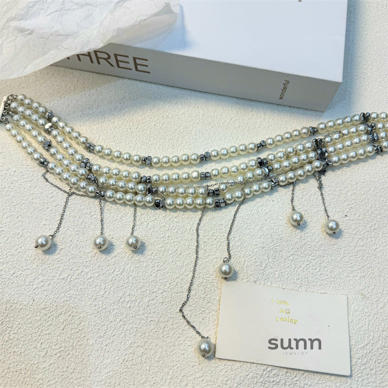 Kaydance Pearl Heart Choker [XHYZUW7A]