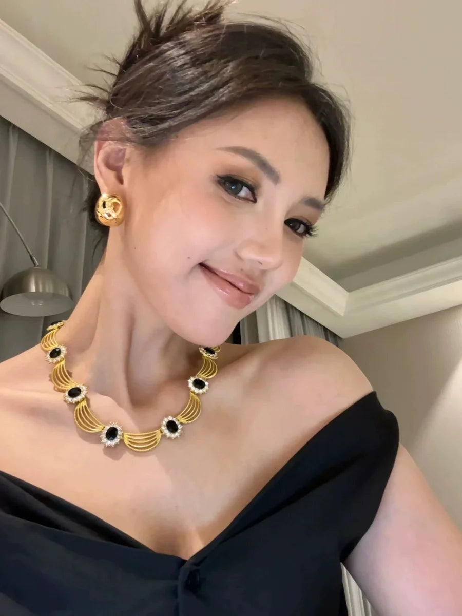 Kaylani Baroque Gemstone Choker