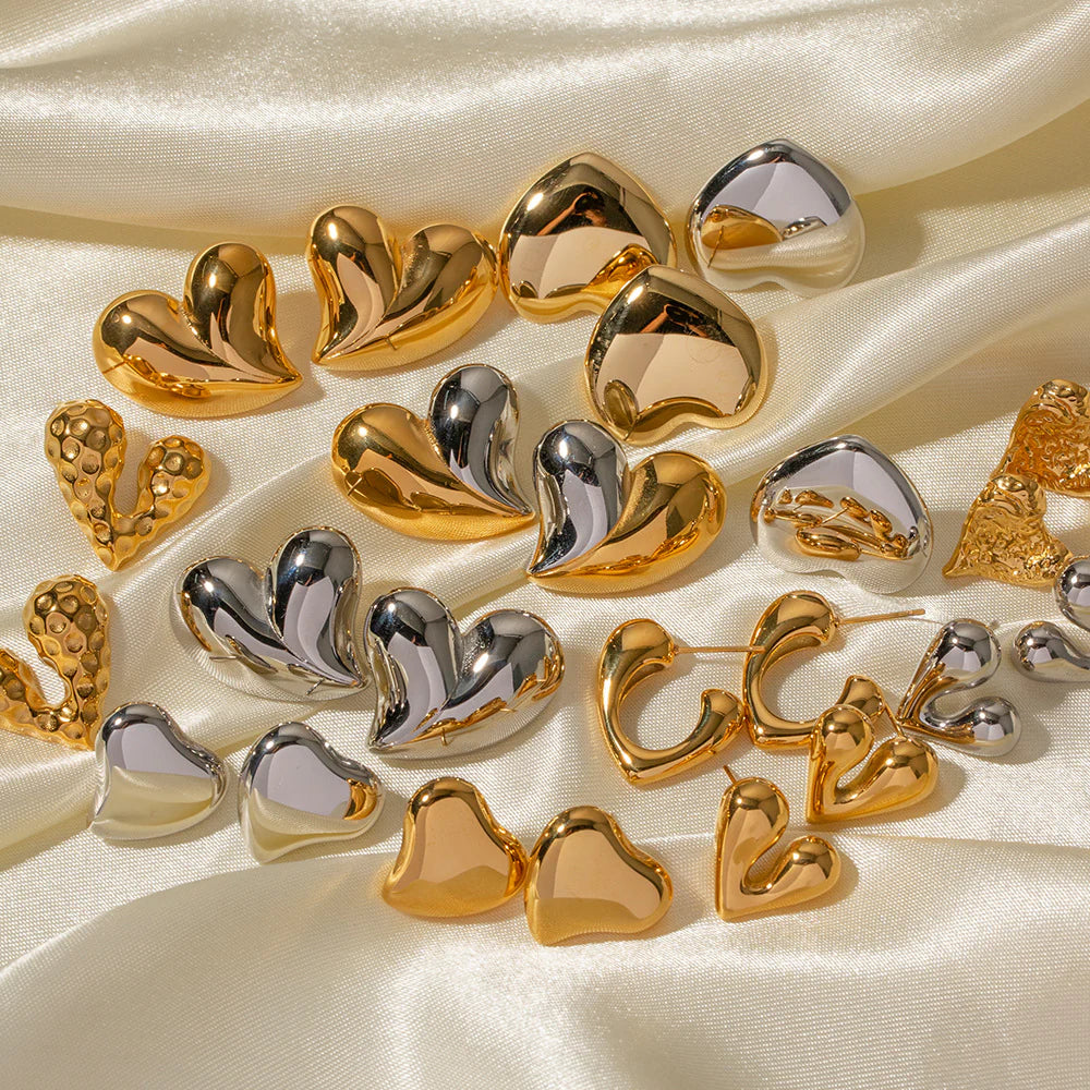 Kaylani Liquid Heart Earrings