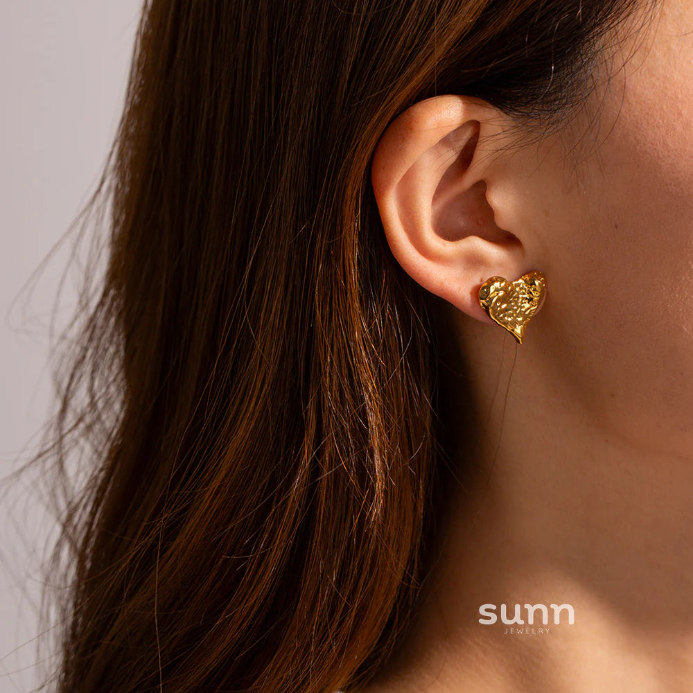 Kaylani Liquid Heart Earrings