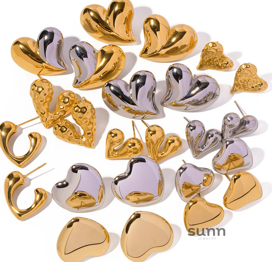 Kaylani Liquid Heart Earrings