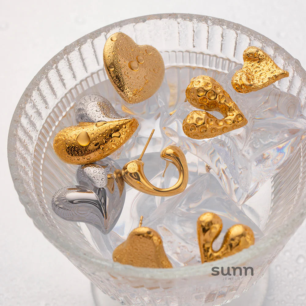 Kaylani Liquid Heart Earrings
