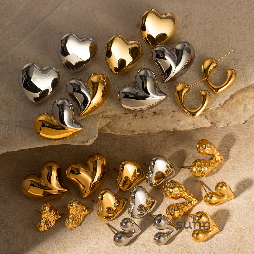 Kaylani Liquid Heart Earrings