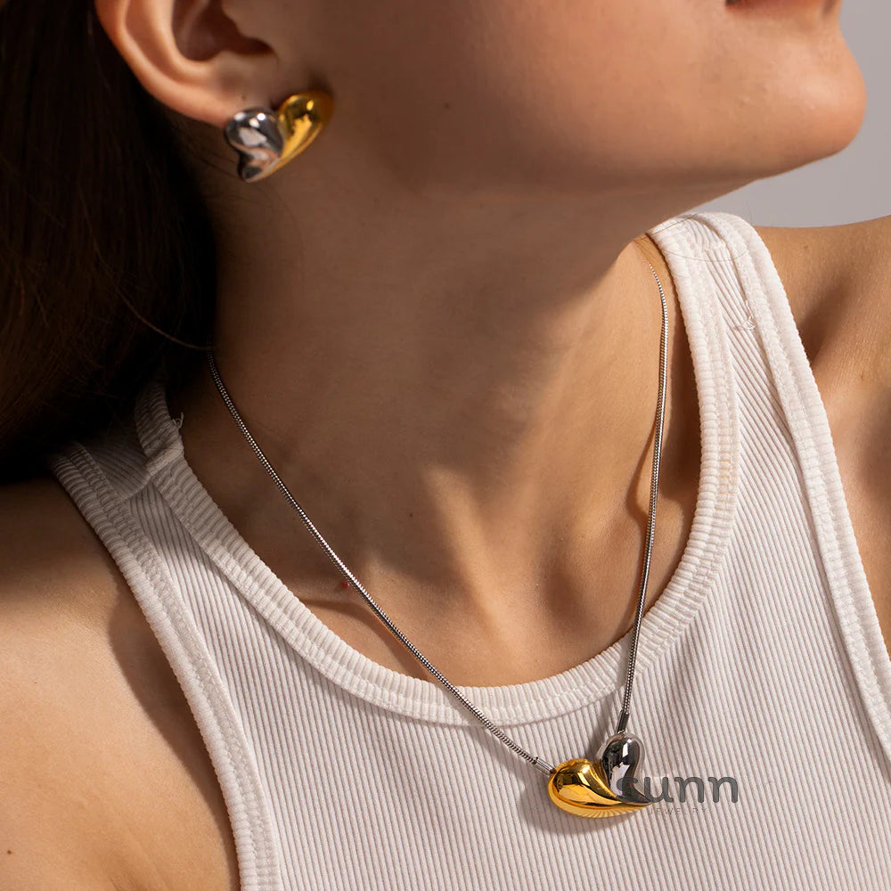 Kaylani Liquid Heart Earrings