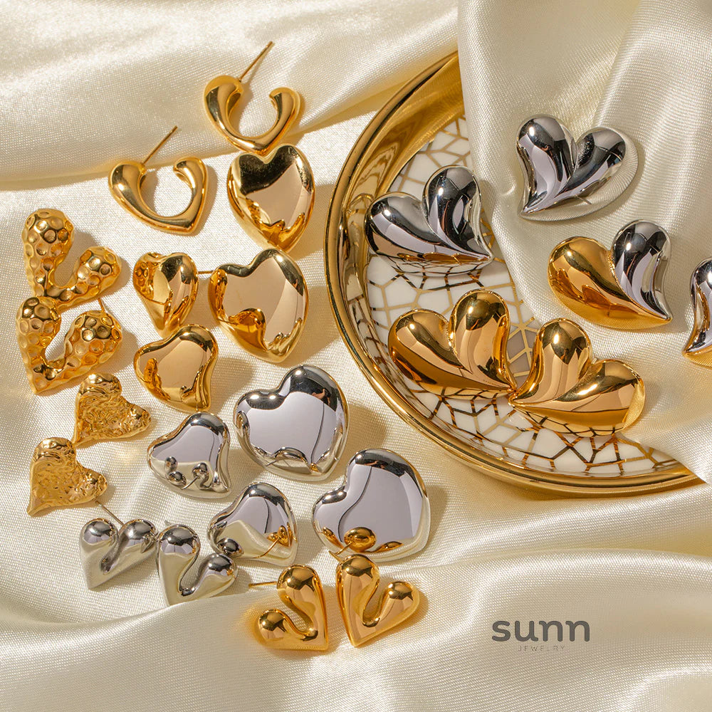 Kaylani Liquid Heart Earrings