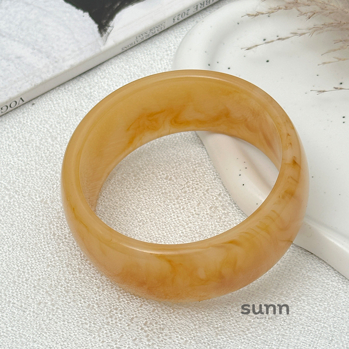 Kaylani Smudged Resin Bangle [8PK16YT8]