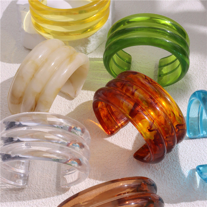 Kaylanie Resin Cuff Bracelet [802BZ38L]