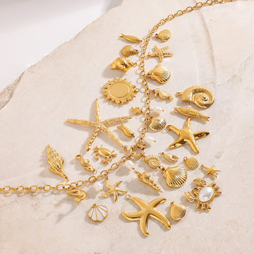 Kaylea Titanium Charm Pendants [7MOWALSR]