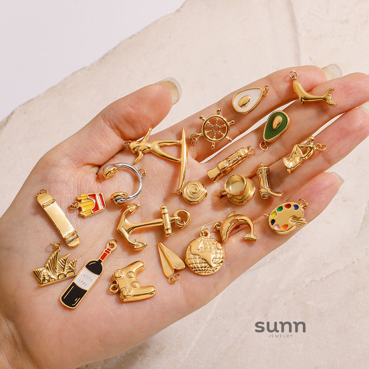 Kaylea Titanium Charm Pendants [172PF6V8]