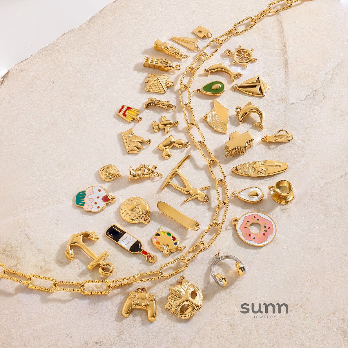 Kaylea Titanium Charm Pendants [JN7MBE2Q]